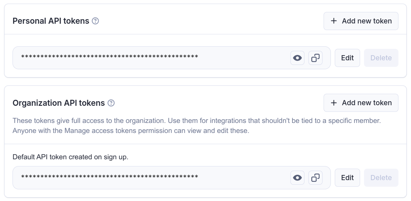Integrations page in Apify Console in organization mode
