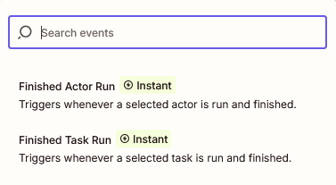 Apify Zapier Trigger 2
